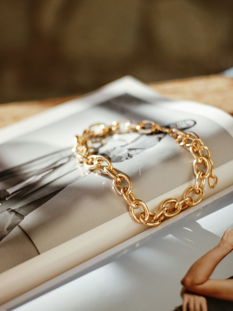 Bracelet maille forçat doré